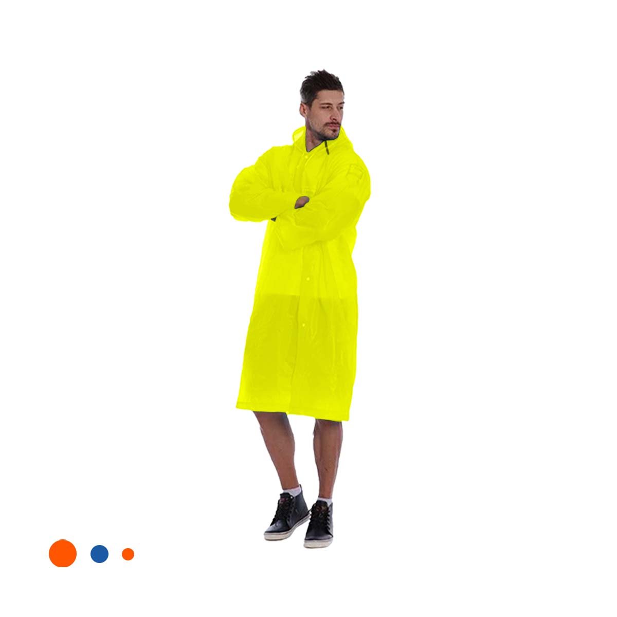 PACK2 CAPA UNISEX PARA LLUVIA CON AJUSTE COMODO Y+REGALO STICKER - 2