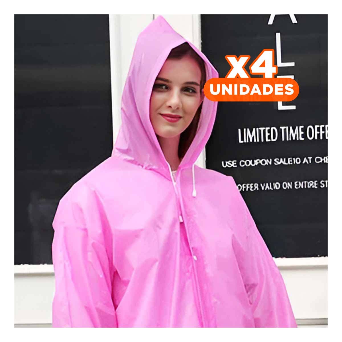 PACK4 ABRIGO IMPERMEABLE PARA USO URBANO Y EXTERIOR - 1