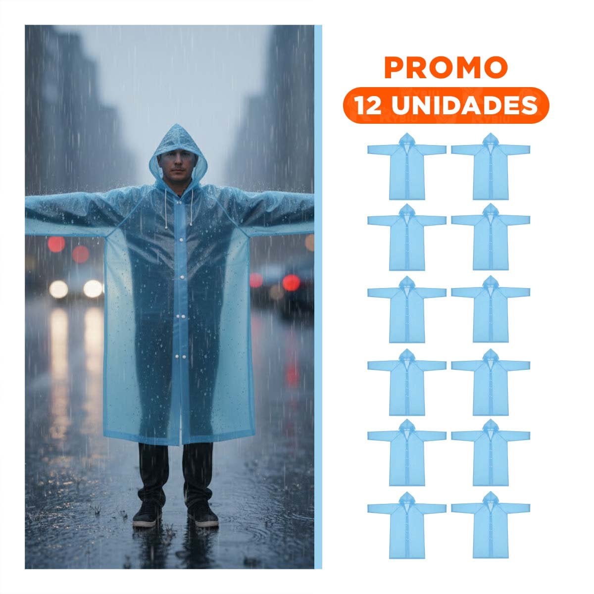 PACK12 CAPA PROTECTORA CONTRA EL AGUA PARA MOVILIDAD DIARIA Y+REGALO STICKER - 1