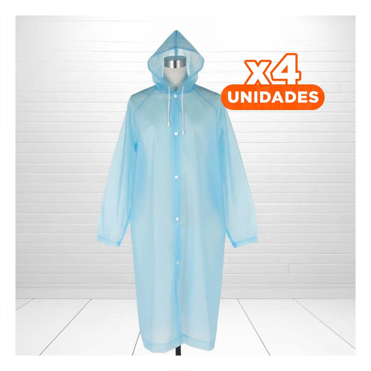 PACK4 CAPA IMPERMEABLE PARA USO DIARIO EN CIUDAD - 1
