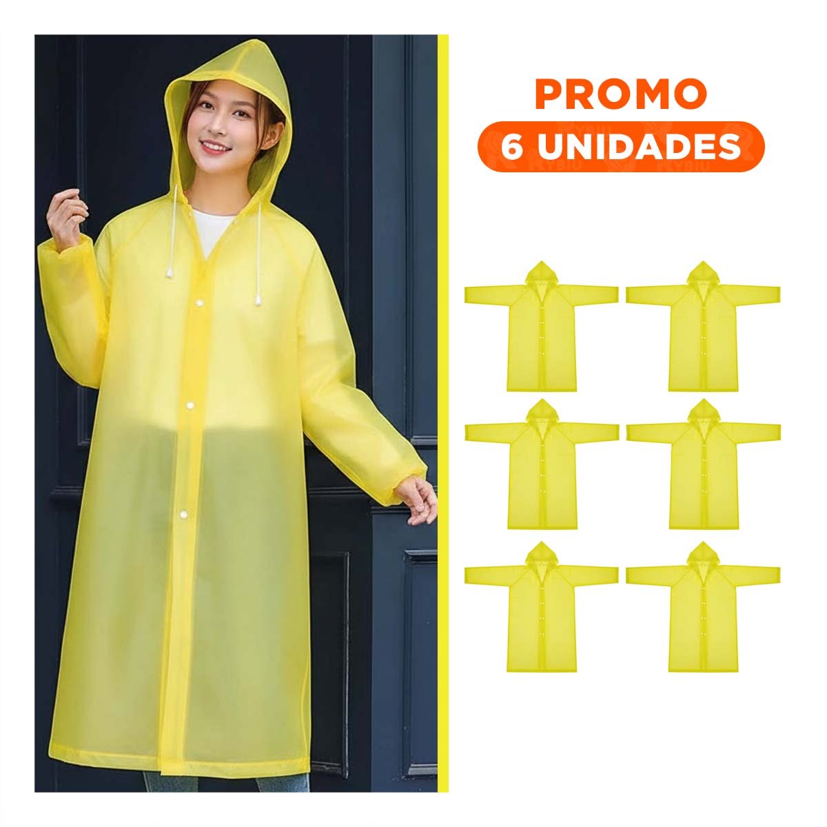 PACK6 CAPA PROTECTORA CONTRA EL AGUA PARA MOVILIDAD DIARIA - 1