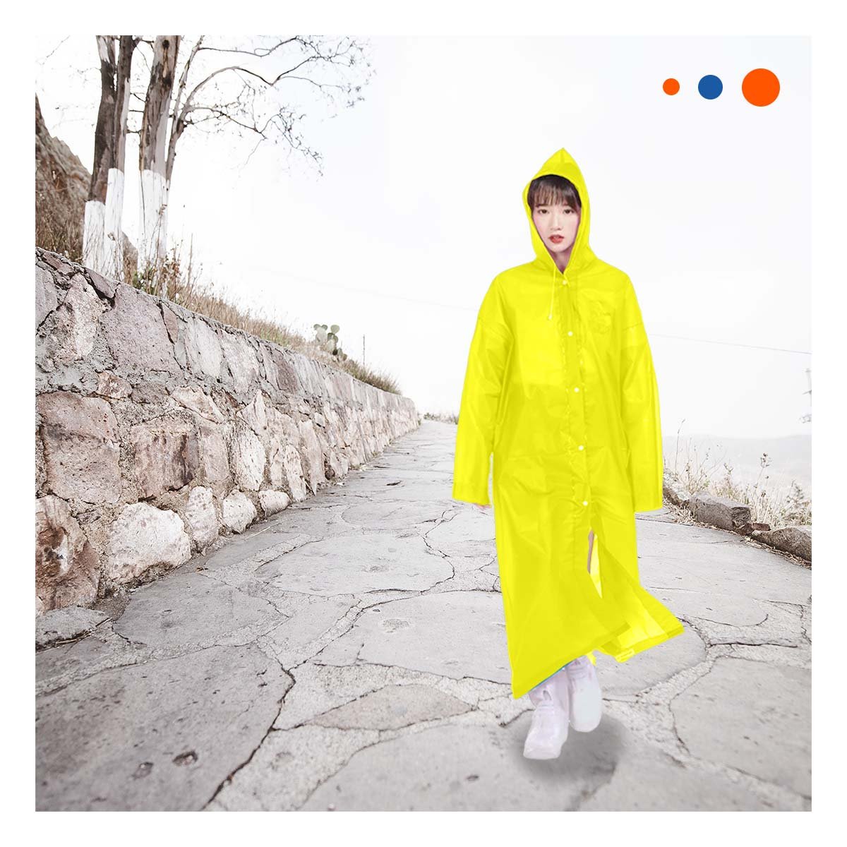 PACK4 PRENDA DE LLUVIA CON ESTILO UNISEX Y COMODIDAD Y+REGALO STICKER - 3