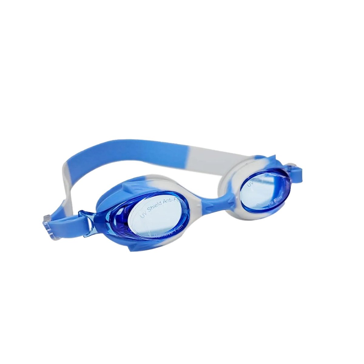 PACK2 ELEMENTO PARA NATACION MARMOLEADO FEELDOO AZUL Y BLANCO COMODO Y+REGALO STICKER - 2
