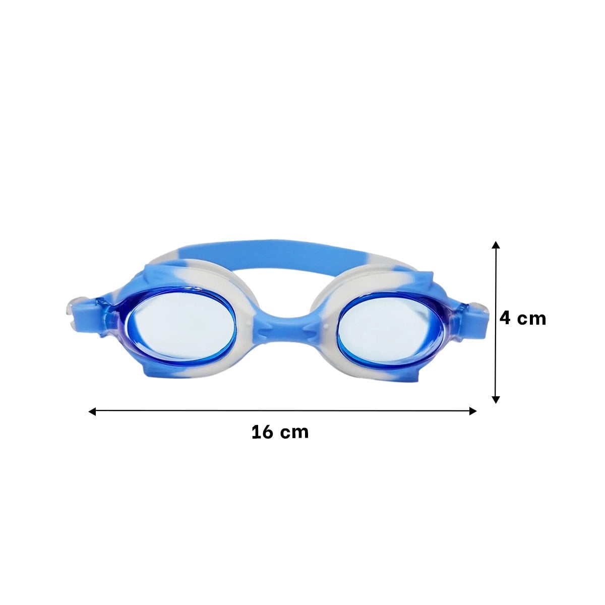 PACK2 ELEMENTO PARA NATACION MARMOLEADO FEELDOO AZUL Y BLANCO COMODO Y+REGALO STICKER - 4