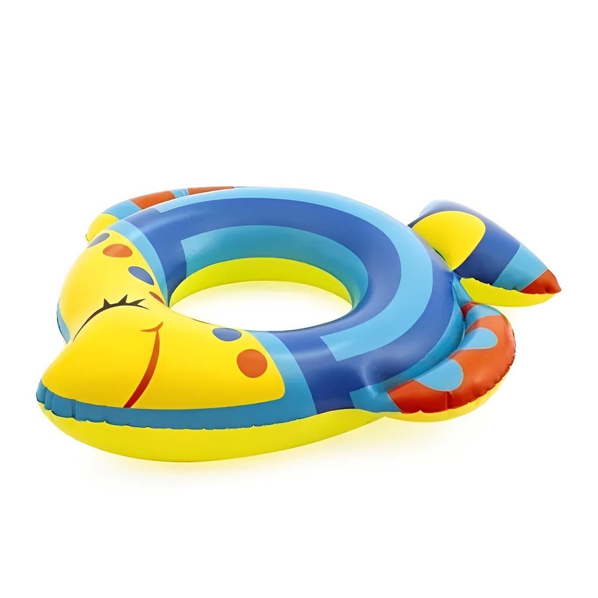 PACK2 LLAMATIVO PEZ INFLABLE AZUL PARA PISCINA PLAYA DIVERSION Y+REGALO STICKER - 2