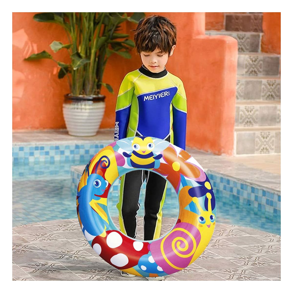 PACK12 FORMATO CARACOL MULTICOLOR PARA PISCINA HOGAR JUEGOS DE VERANO ACUATICOS Y+PAPEL REGALO - 3