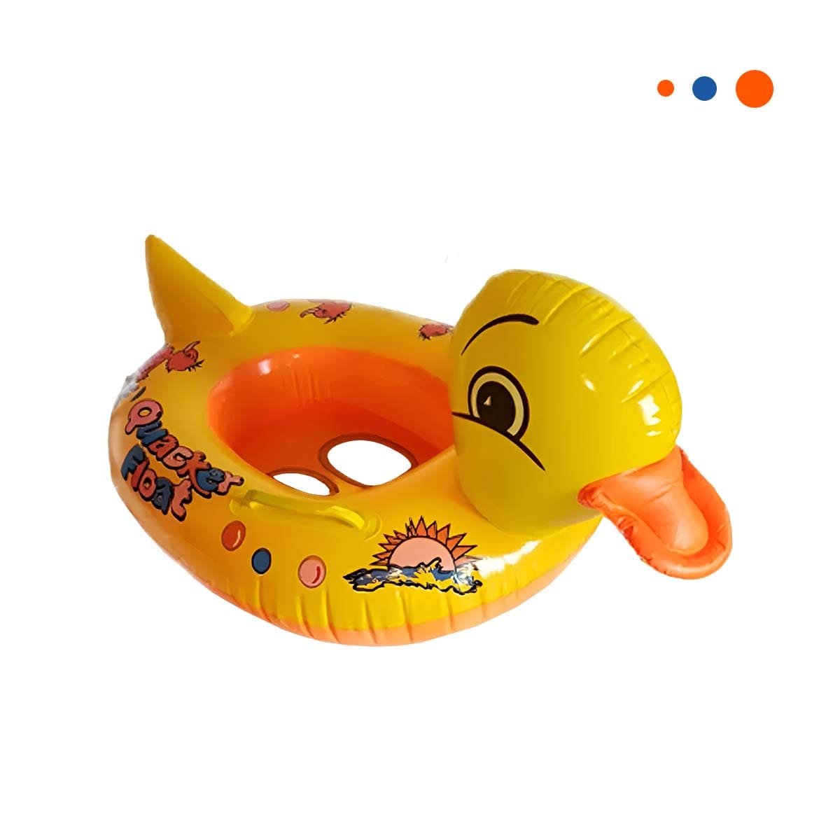 VERANO PATO INFLABLE CON ASAS FIRMES PARA PISCINA HOGAR ESTILO ALEGRE AMARILLO Y+REGALO STICKER - 3