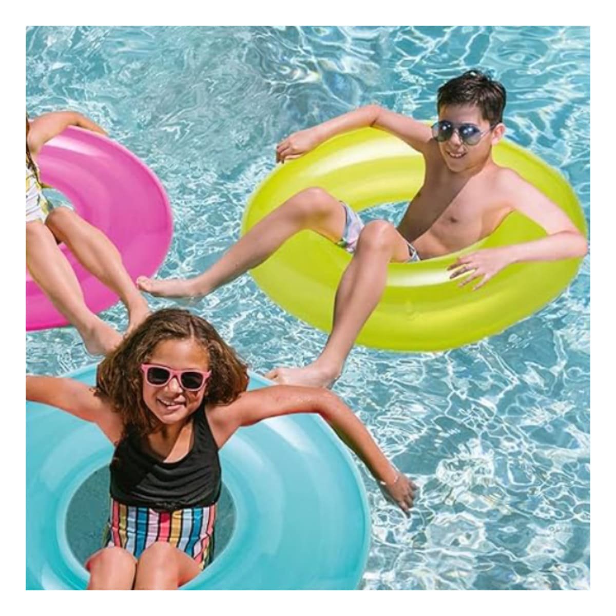 ALTERNATIVA TRANSPARENTE AMARILLO PARA DIVERSION EN PISCINA Y+LIGAS REGALO - 2