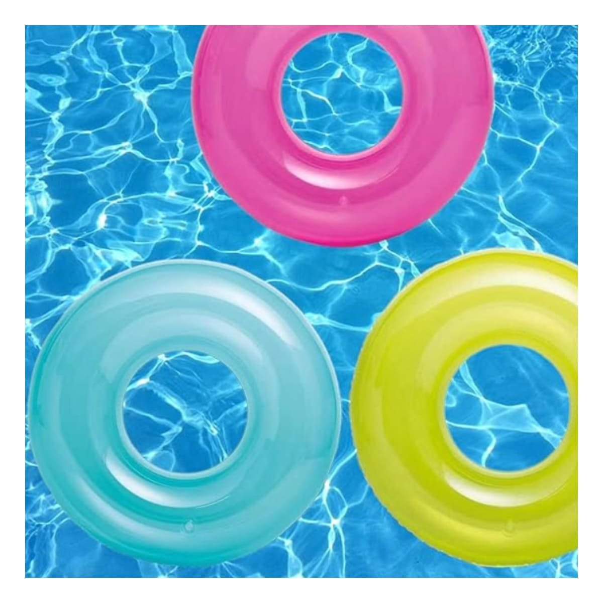 PACK4 ACUATICO TRANSPARENTE COLOR CELESTE USO PLAYA Y+REGALO STICKER - 3