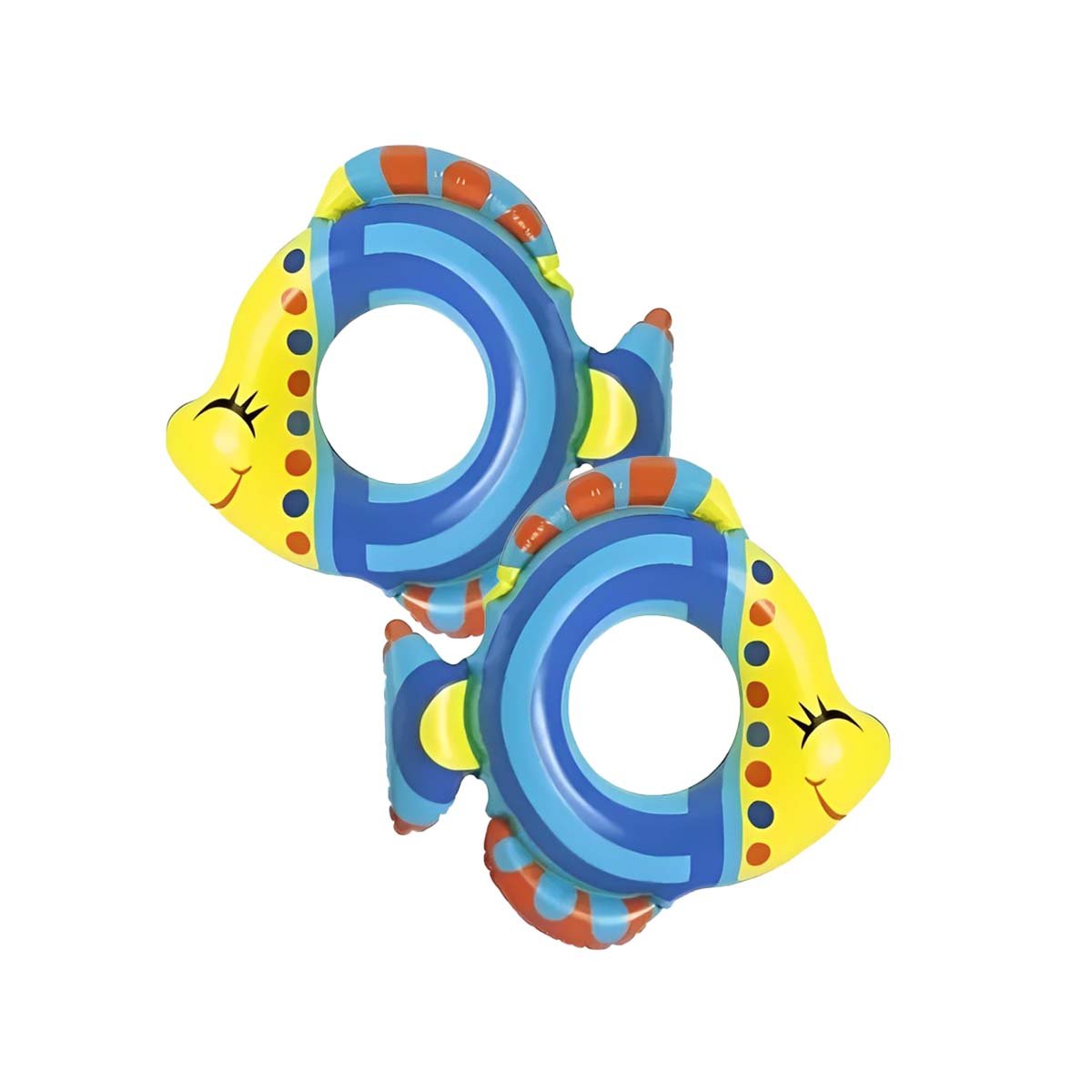 PACK4 DURADERO PEZ INFLABLE AZUL PARA PISCINA PLAYA HOGAR VERANO Y+PAPEL REGALO - 3