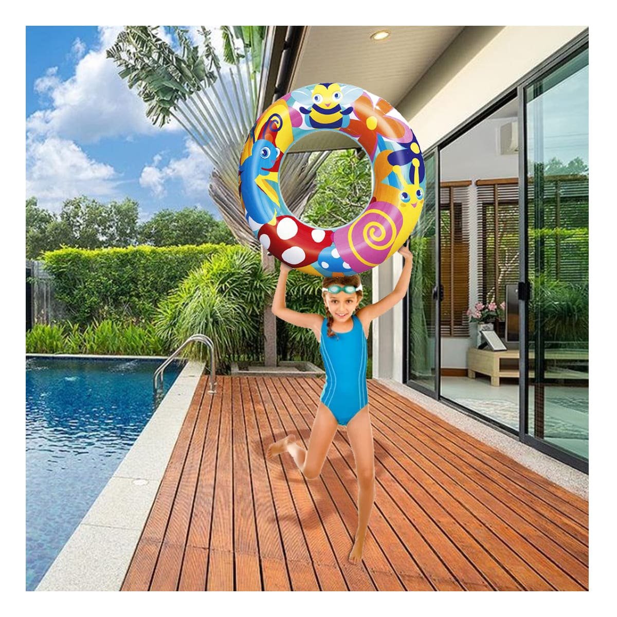 PACK2 SOLUCION CARACOL MULTICOLOR PARA PISCINA HOGAR DIVERSION FAMILIAR Y+REGALO STICKER - 5