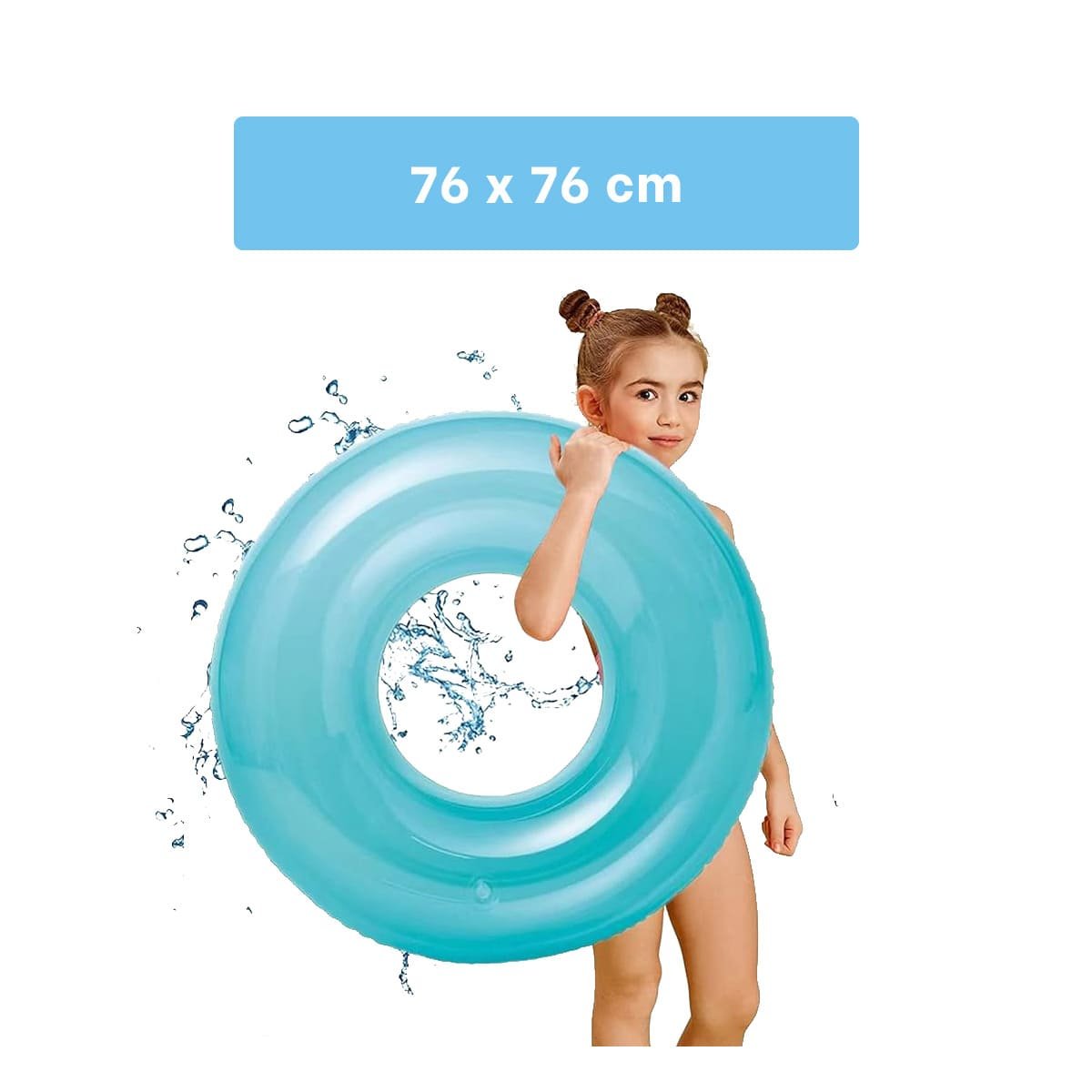 PACK12 ESTILO TRANSPARENTE COLOR CELESTE USO ACUATICO - 4