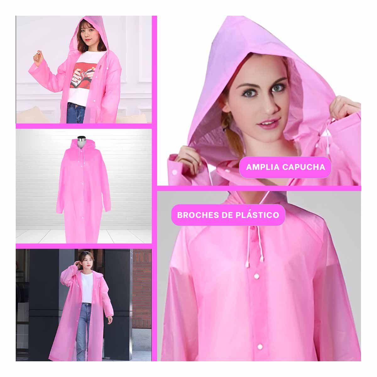 PRENDA PROTECTORA CONTRA LA LLUVIA PARA USO DIARIO UNISEX Y+POST IT - 1