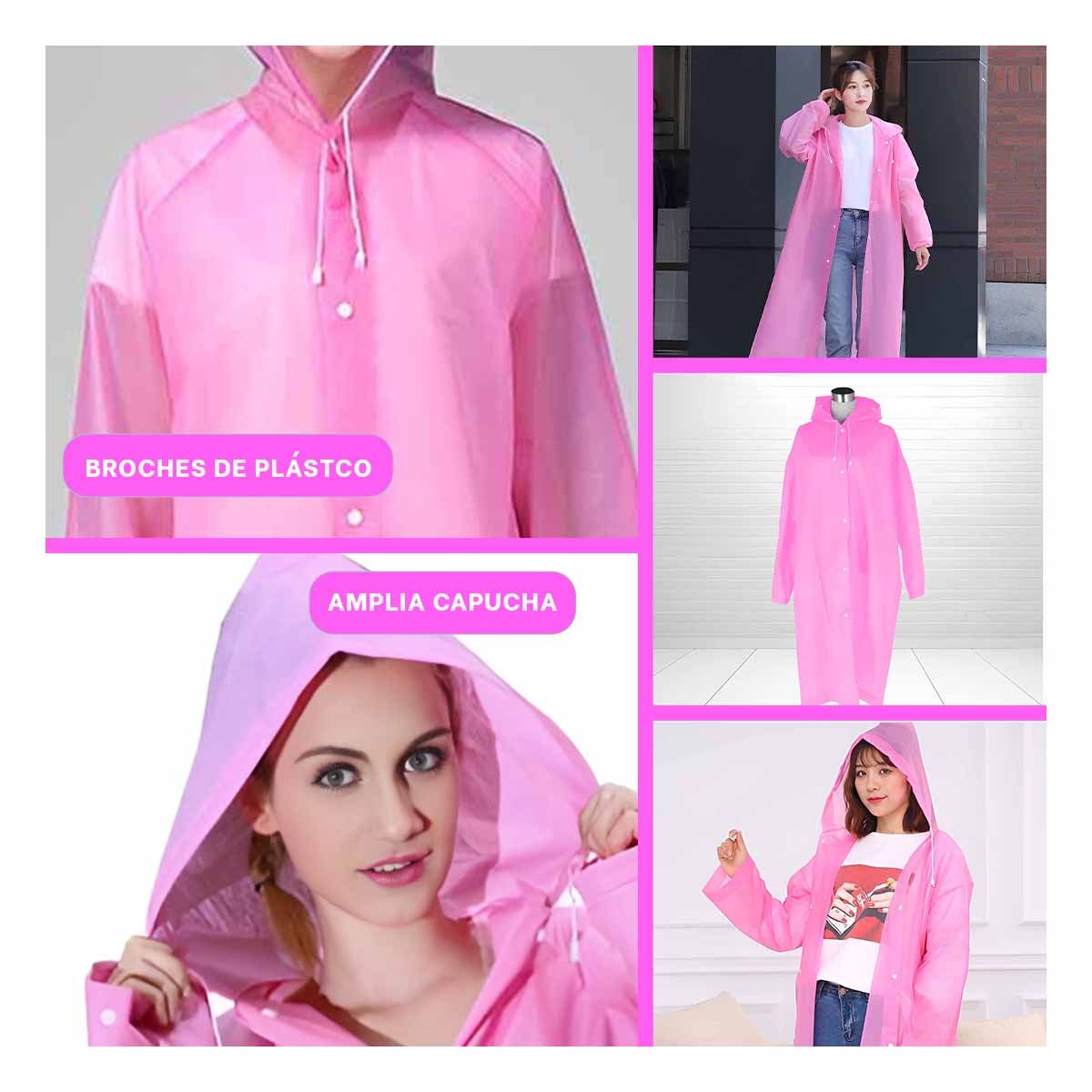 PRENDA PROTECTORA CONTRA LA LLUVIA PARA USO DIARIO UNISEX Y+POST IT - 5