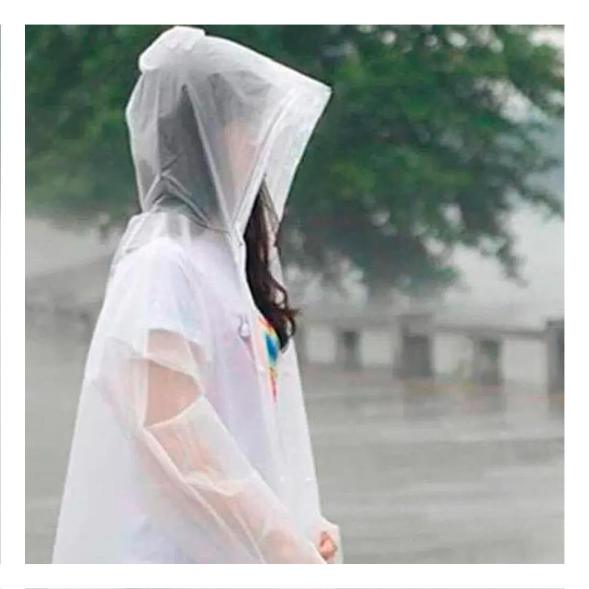 CAPA IMPERMEABLE LIGERA PARA CLIMA HUMEDO CON DISENO UNISEX Y BUEN AJUSTE Y+PAPEL REGALO - 5