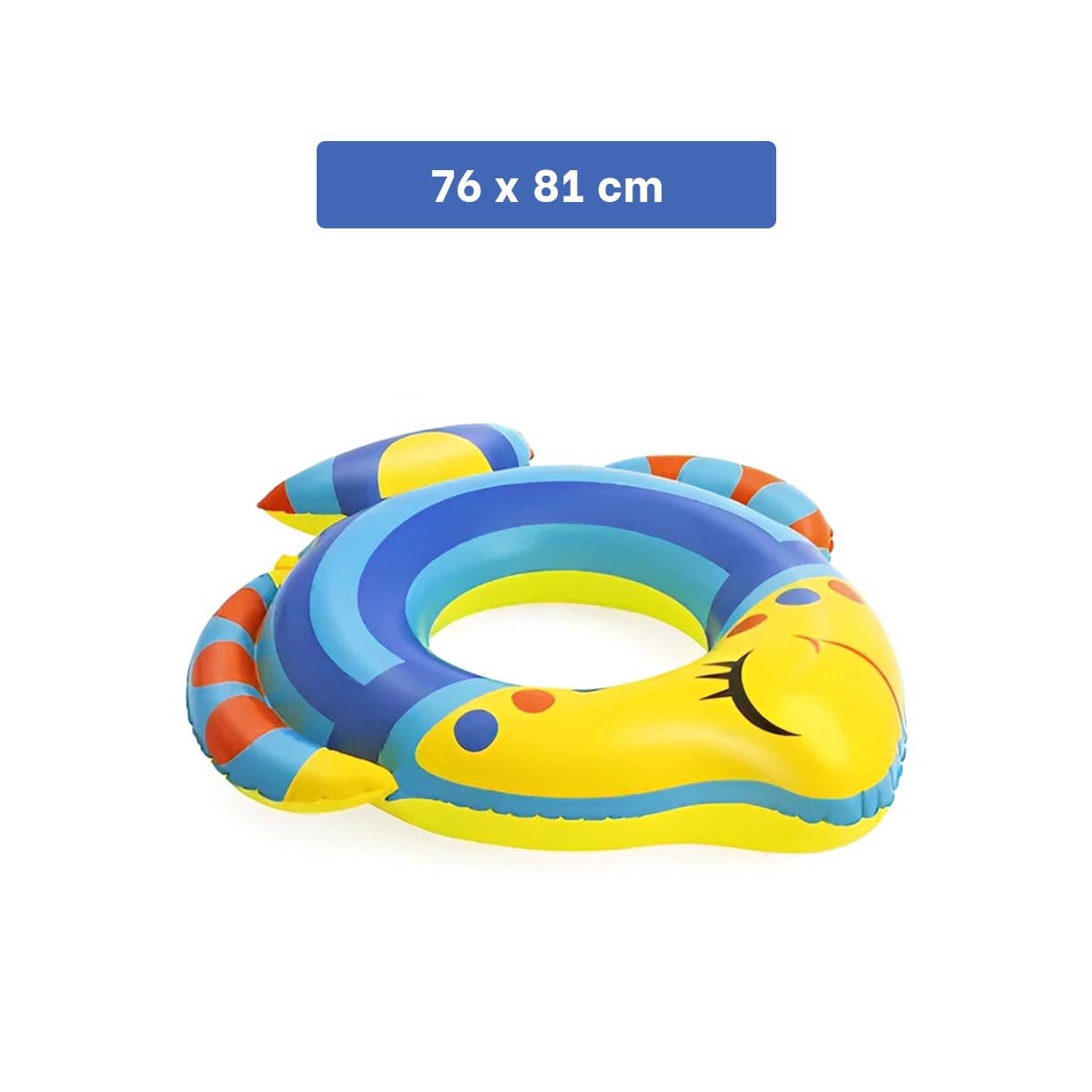 PACK2 ATRACTIVO PEZ INFLABLE AZUL PARA PISCINA PLAYA ESTILO HOGAR Y+PAPEL REGALO - 4