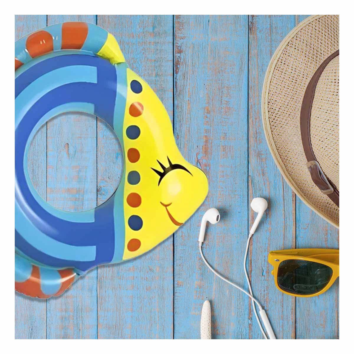 PACK2 ATRACTIVO PEZ INFLABLE AZUL PARA PISCINA PLAYA ESTILO HOGAR Y+PAPEL REGALO - 5