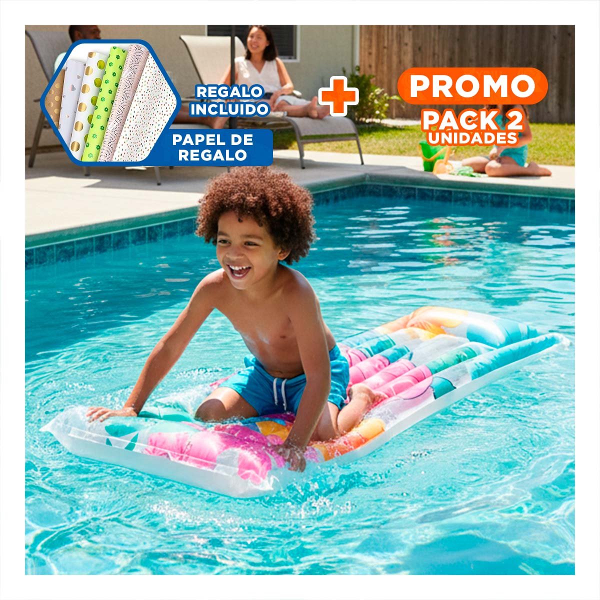 PACK2 PROTOTIPO INFLABLE BLANCO TORTUGA PARA HOGAR DECORACION VERANO ACUATICO Y+PAPEL REGALO - 1