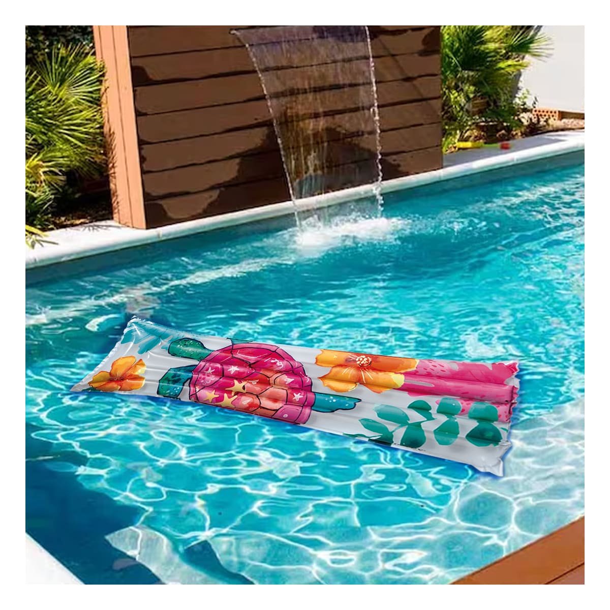 PACK2 PROTOTIPO INFLABLE BLANCO TORTUGA PARA HOGAR DECORACION VERANO ACUATICO Y+PAPEL REGALO - 2
