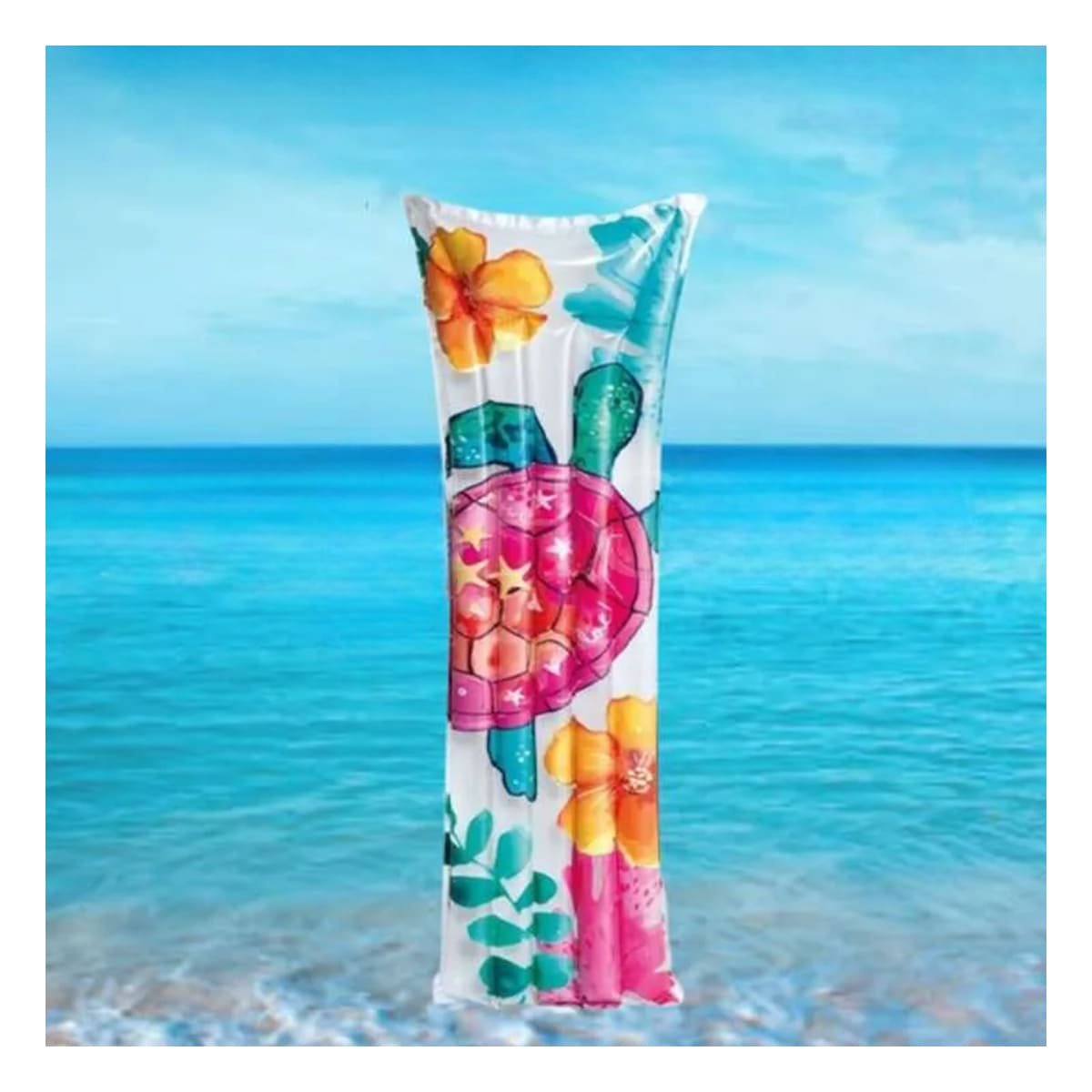 PACK2 PROTOTIPO INFLABLE BLANCO TORTUGA PARA HOGAR DECORACION VERANO ACUATICO Y+PAPEL REGALO - 5