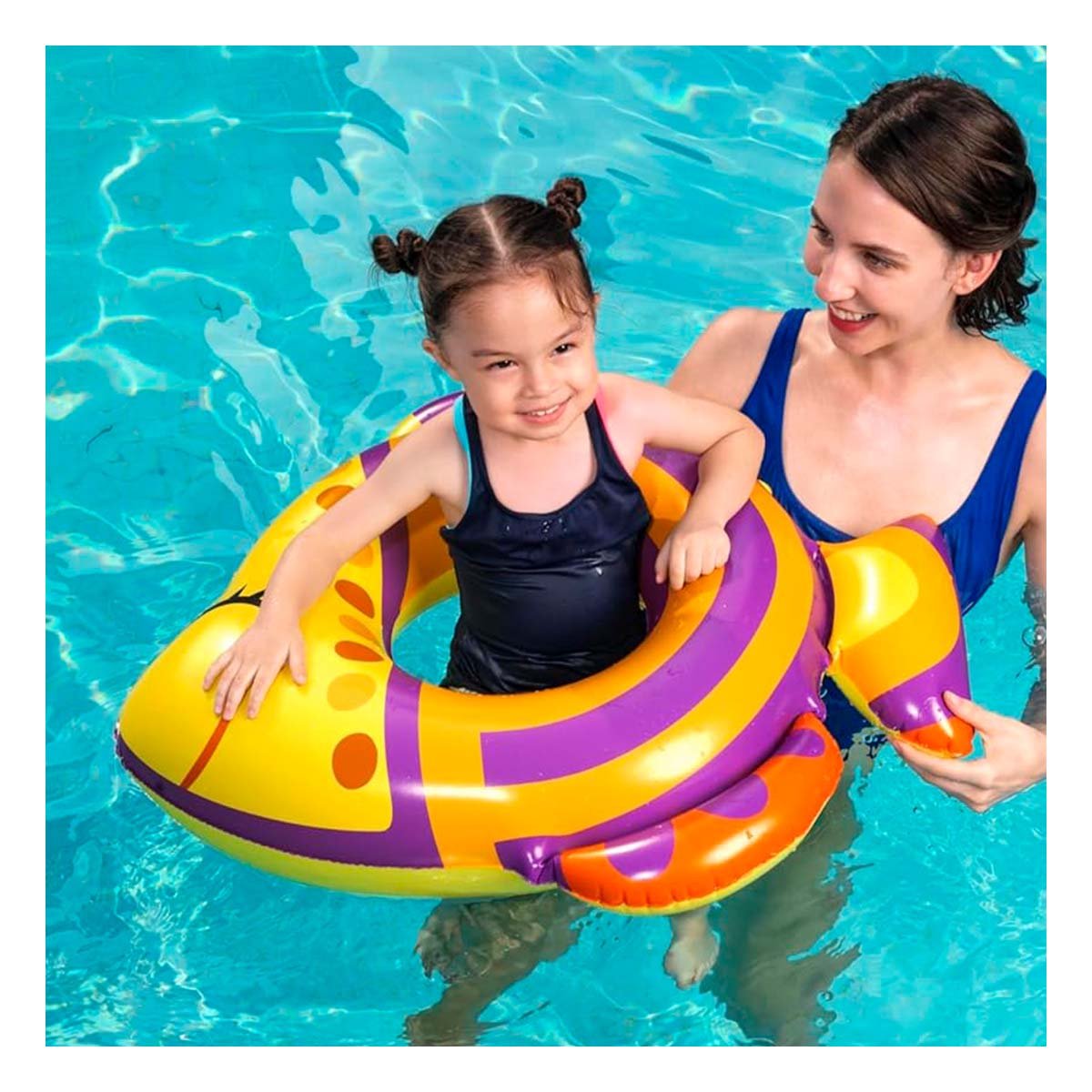 PACK4 RUEDA MORADO PARA PISCINA Y PLAYA INFANTIL MARCA BESTWAY USO FAMILIAR Y+REGALO STICKER - 3