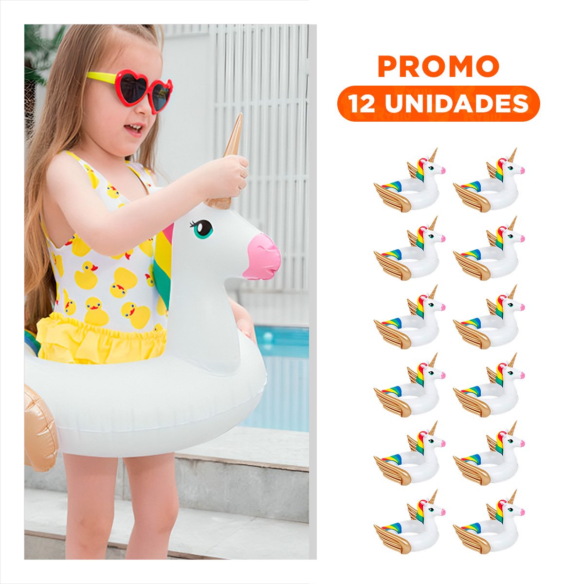 PACK12 DETALLE HOGAR BLANCO CON ALAS DORADAS DECORACION FESTIVA PARA HOGAR Y+REGALO STICKER - 1