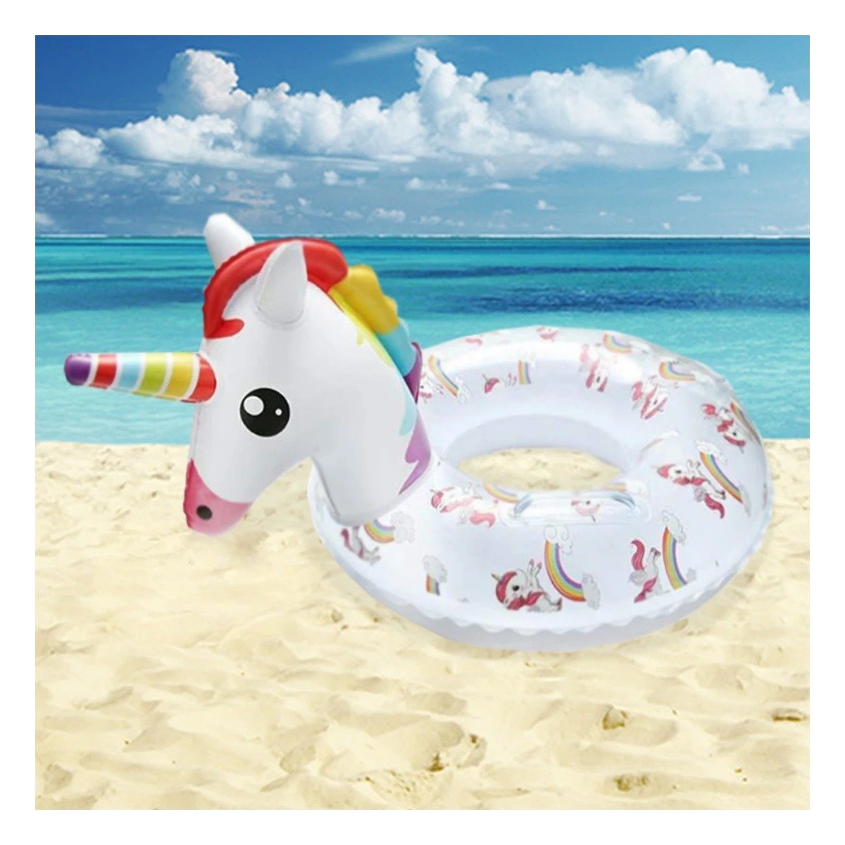 PACK12 ADORNO DE CASA UNICORNIO TRANSPARENTE FESTIVO - 5