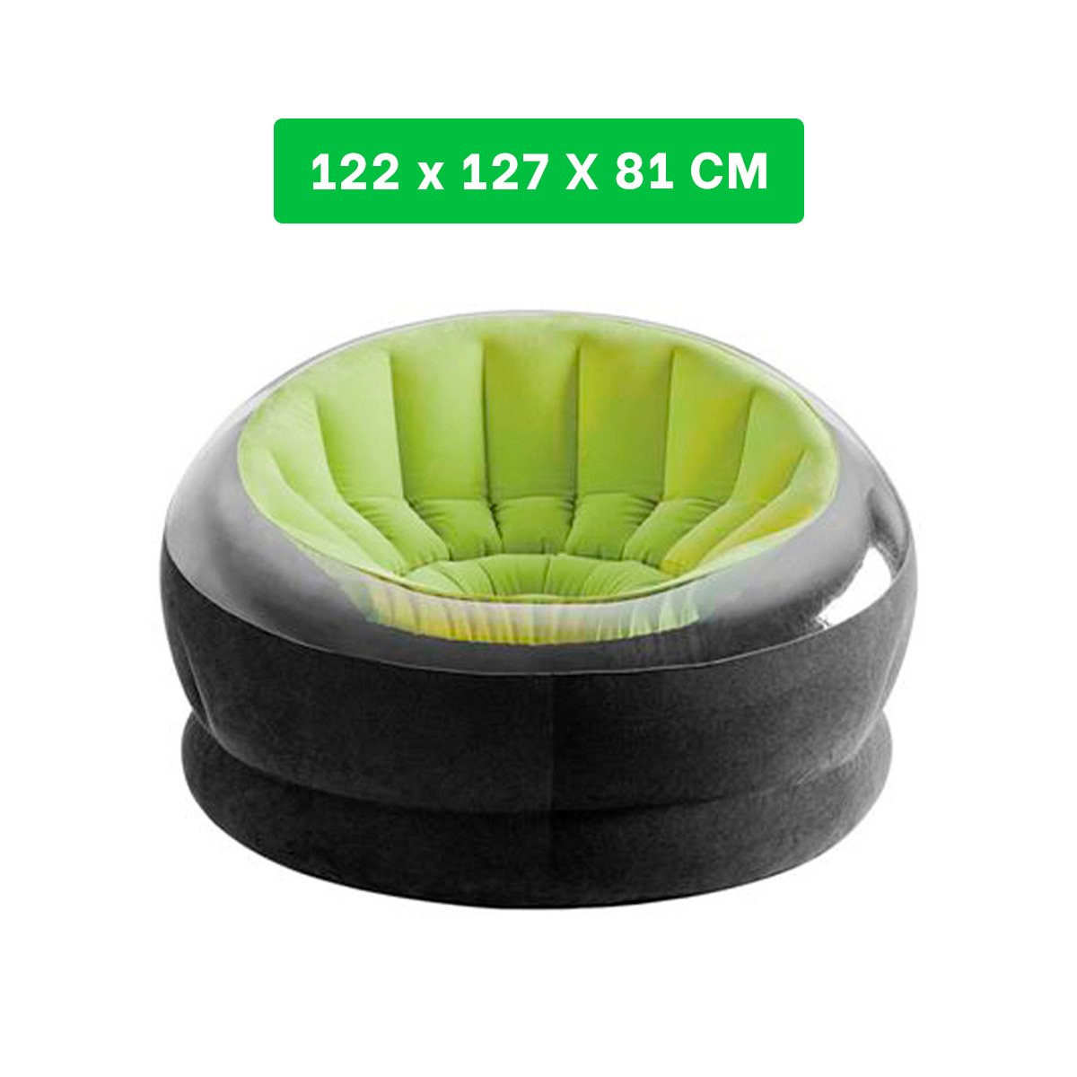 PACK4 ASIENTO INFLABLE PARA HOGAR VERDE COMODO - 4