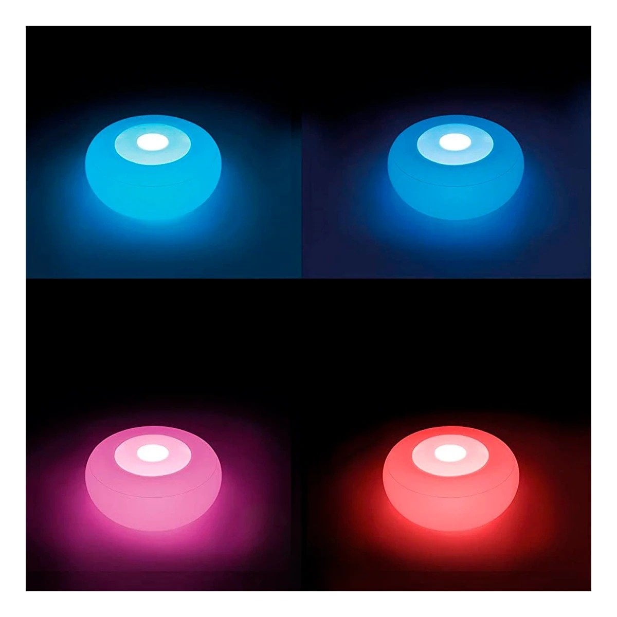 PACK2 ASIENTO COMODO INFLABLE CON LUZ LED PARA SALA Y TERRAZA Y+REGALO STICKER - 3