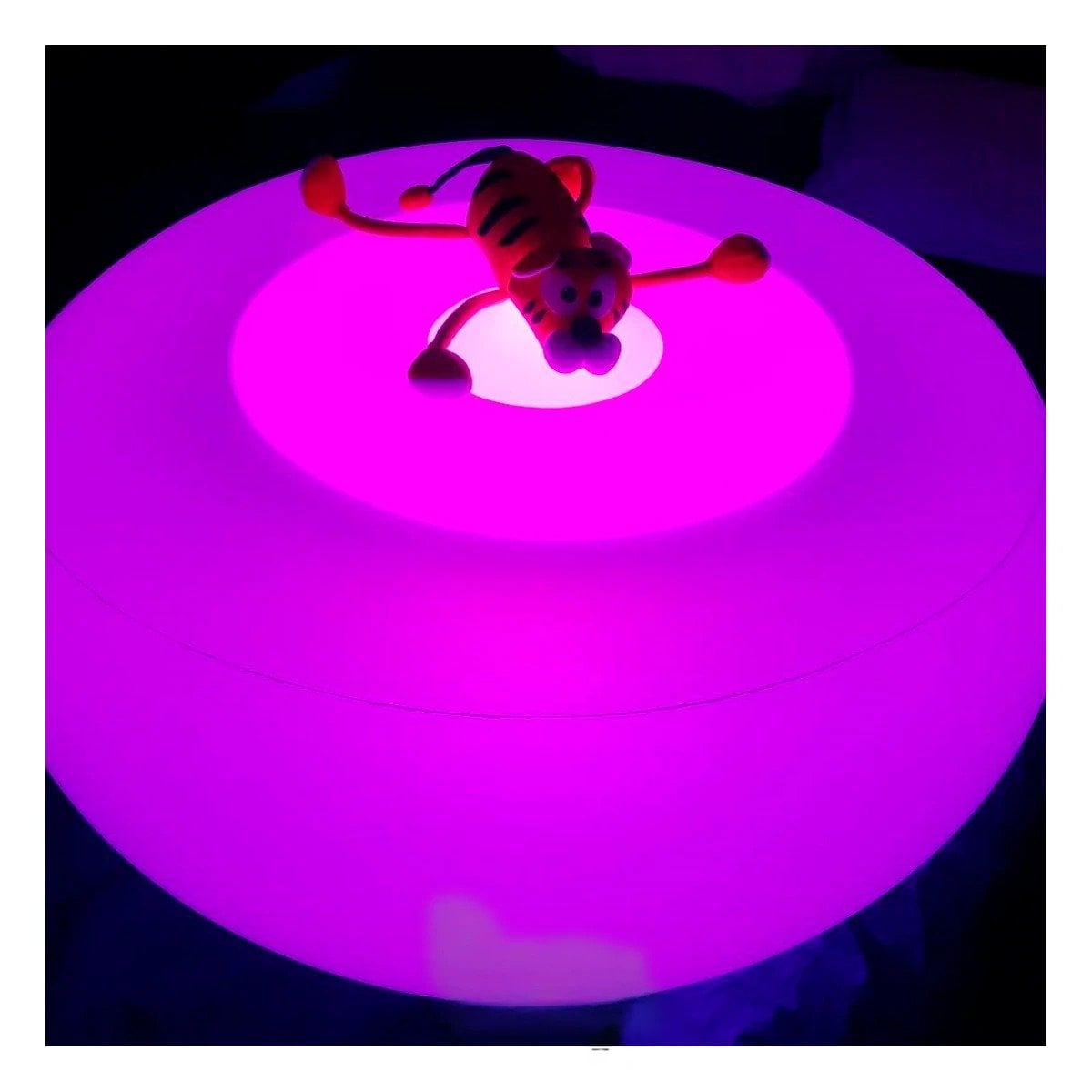 PACK2 ASIENTO COMODO INFLABLE CON LUZ LED PARA SALA Y TERRAZA Y+REGALO STICKER - 5