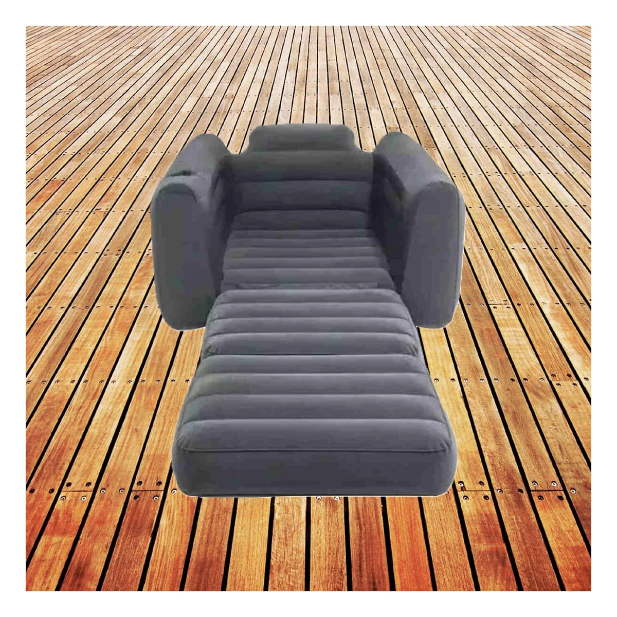 PACK2 SILLON INFLABLE CONVERTIBLE EN CAMA PARA ESPACIOS INTERIORES - 5