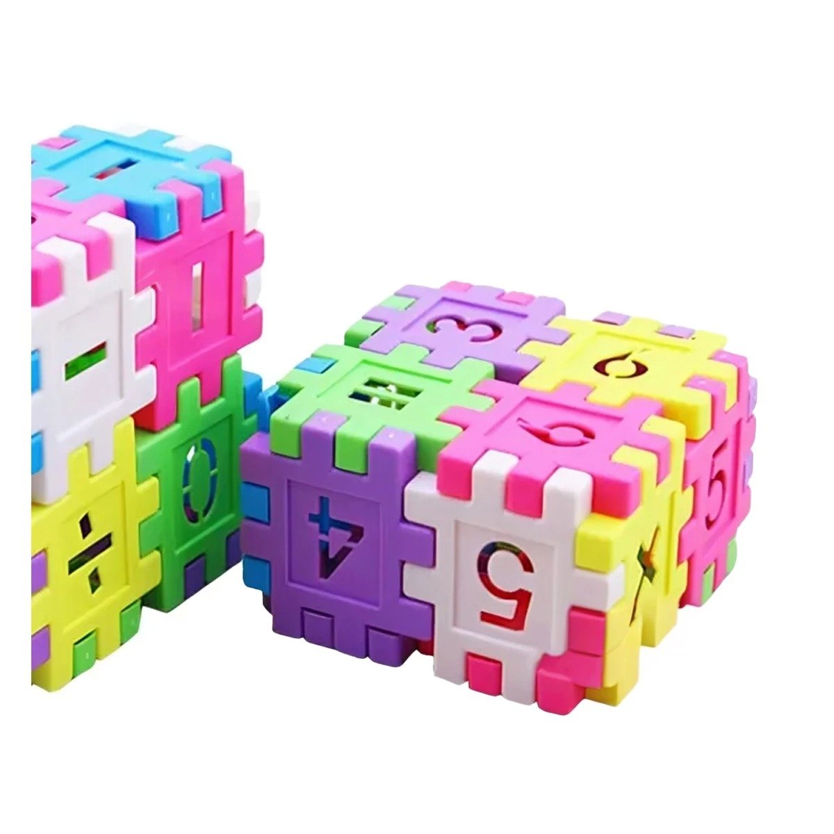 PACK4 COLECCION DIDACTICA PARA ENSAMBLAR BLOQUES DE NUMEROS Y+PAPEL REGALO - 3