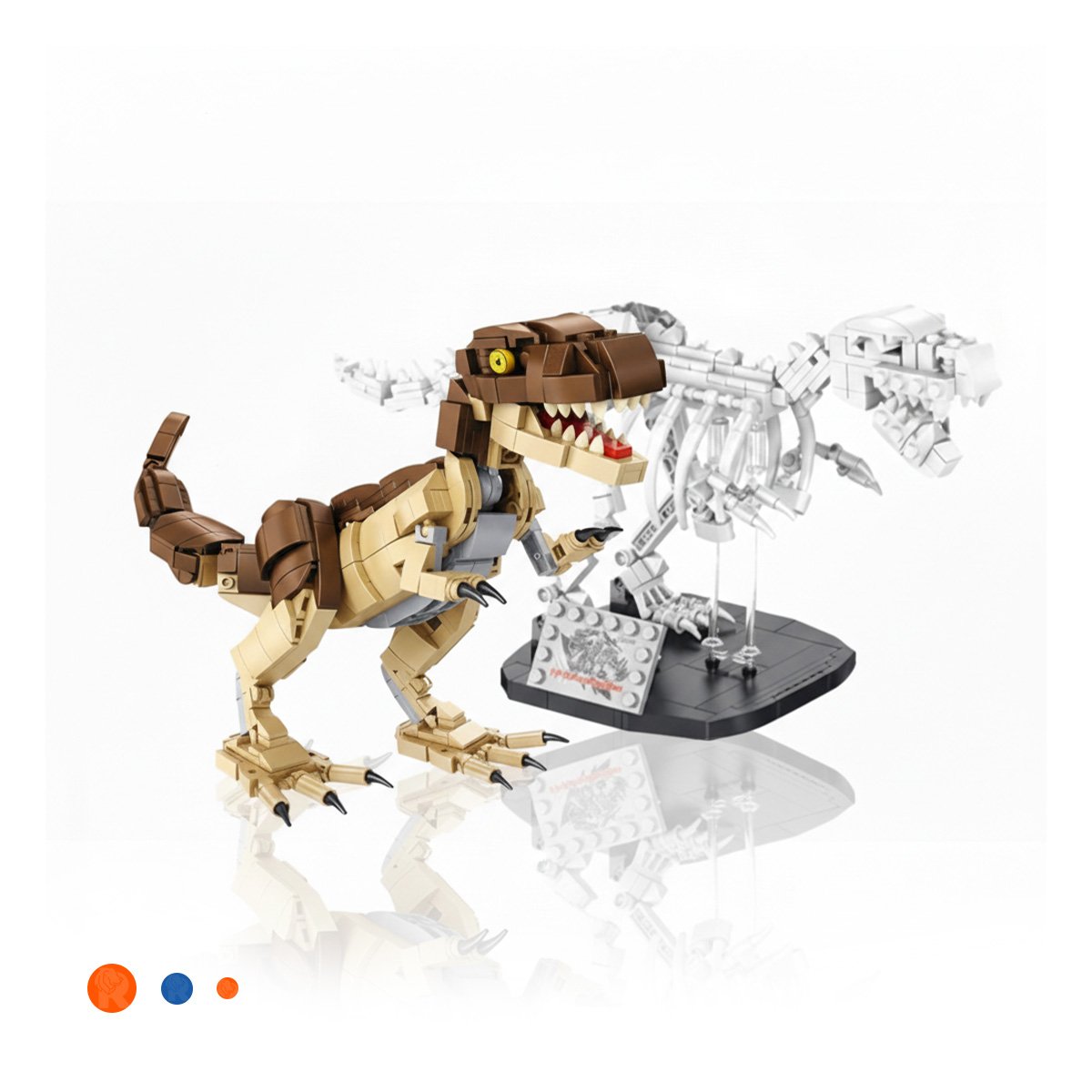 SISTEMA DE CONSTRUCCION DINOSAURIO CON PIEZAS INTERACTIVAS PARA JUEGO EDUCATIVO Y+LIGAS REGALO - 3