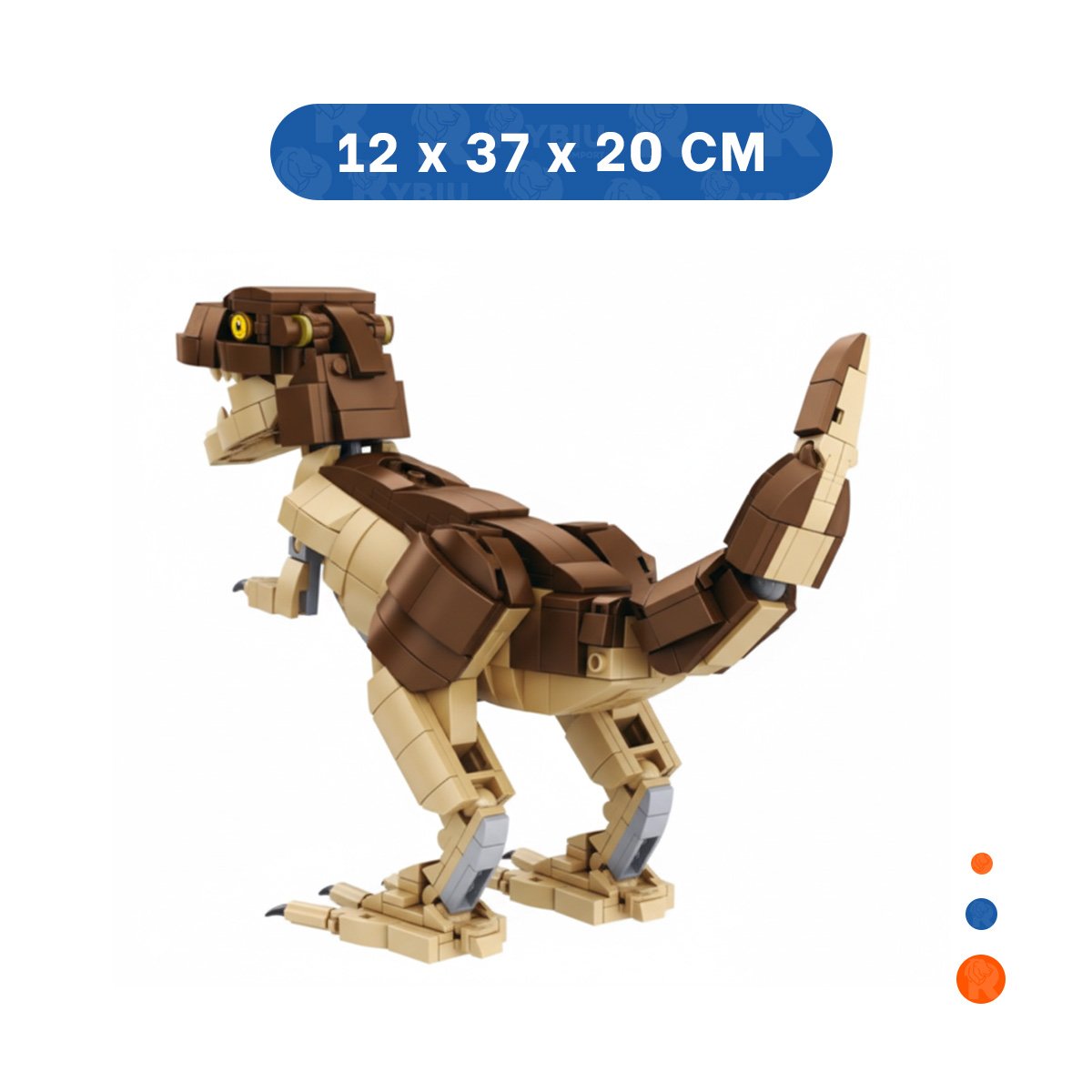 SISTEMA DE CONSTRUCCION DINOSAURIO CON PIEZAS INTERACTIVAS PARA JUEGO EDUCATIVO Y+LIGAS REGALO - 4