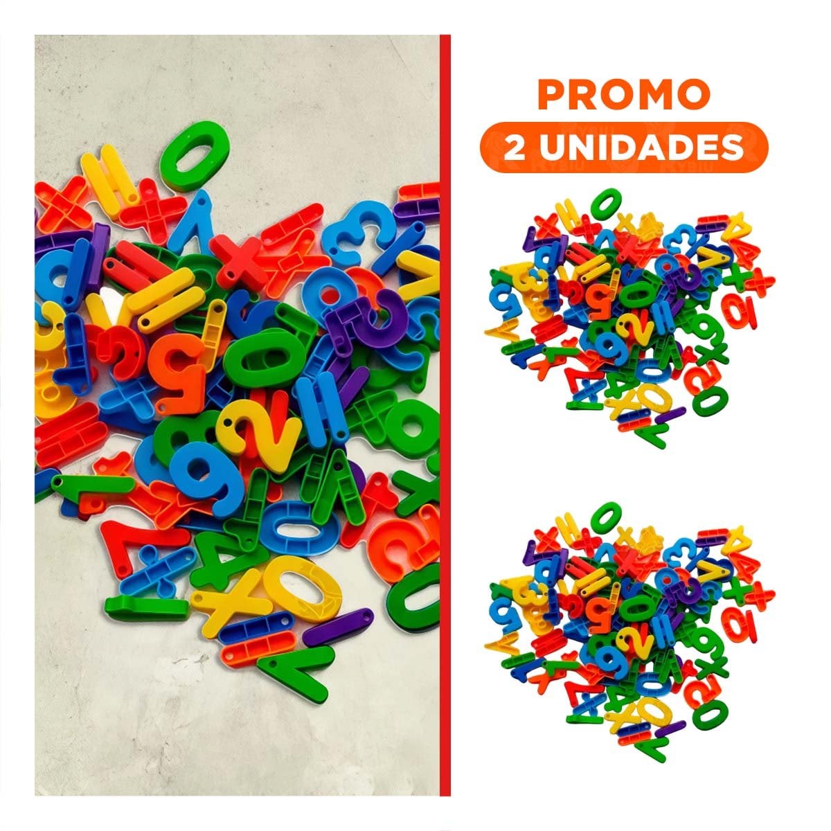 PACK2 COLECCION EDUCATIVA PARA ENSAMBLAR CON NUMEROS Y SIGNOS - 1