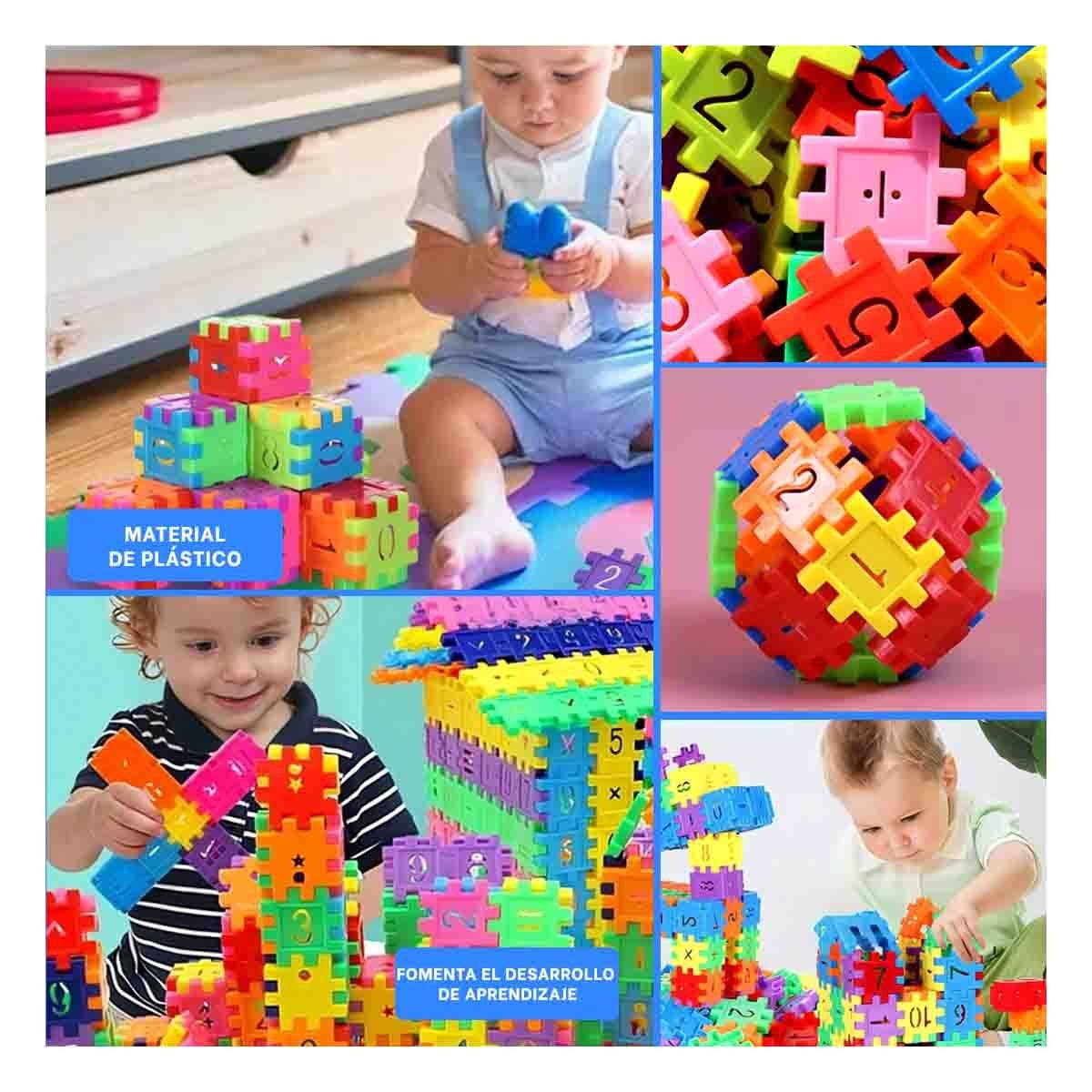 PACK4 COLECCION EDUCATIVA PARA ENSAMBLAR BLOQUES NUMERICOS Y+REGALO STICKER - 2