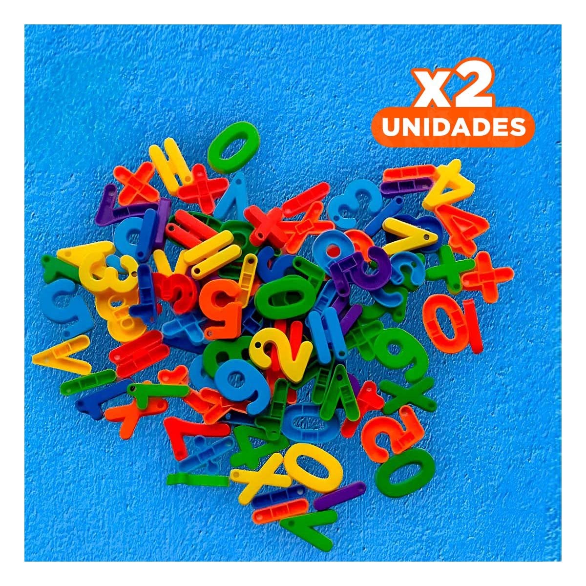 PACK2 COLECCION ESCOLAR PARA ENSAMBLAR CON NUMEROS Y SIGNOS Y+REGALO STICKER - 1