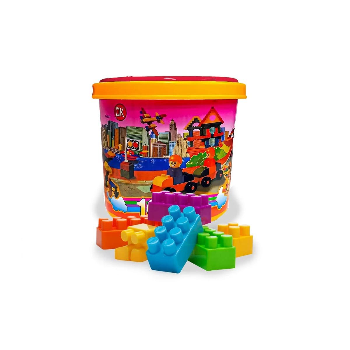 PACK6 SISTEMA CREATIVO MULTICOLOR PARA JUEGO DIDACTICO HOGAR CON BALDE AMPLIO Y+REGALO STICKER - 2