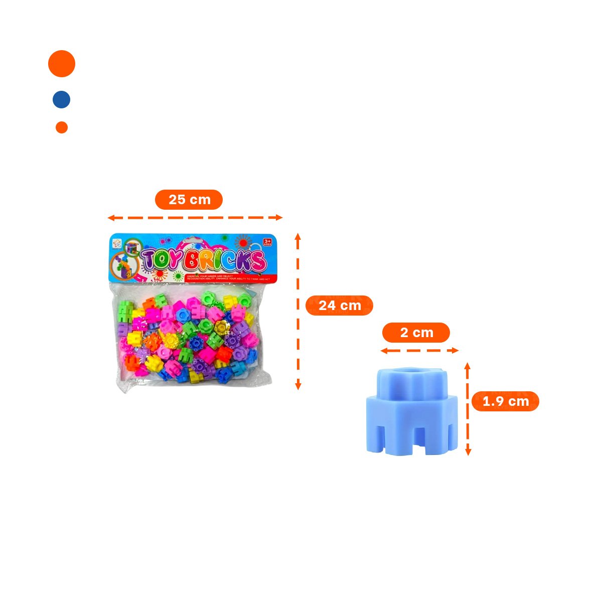 PACK4 JUGUETES DIDACTICOS MULTICOLOR HEXAGONAL PARA DESARROLLO CREATIVO Y+REGALO STICKER - 4