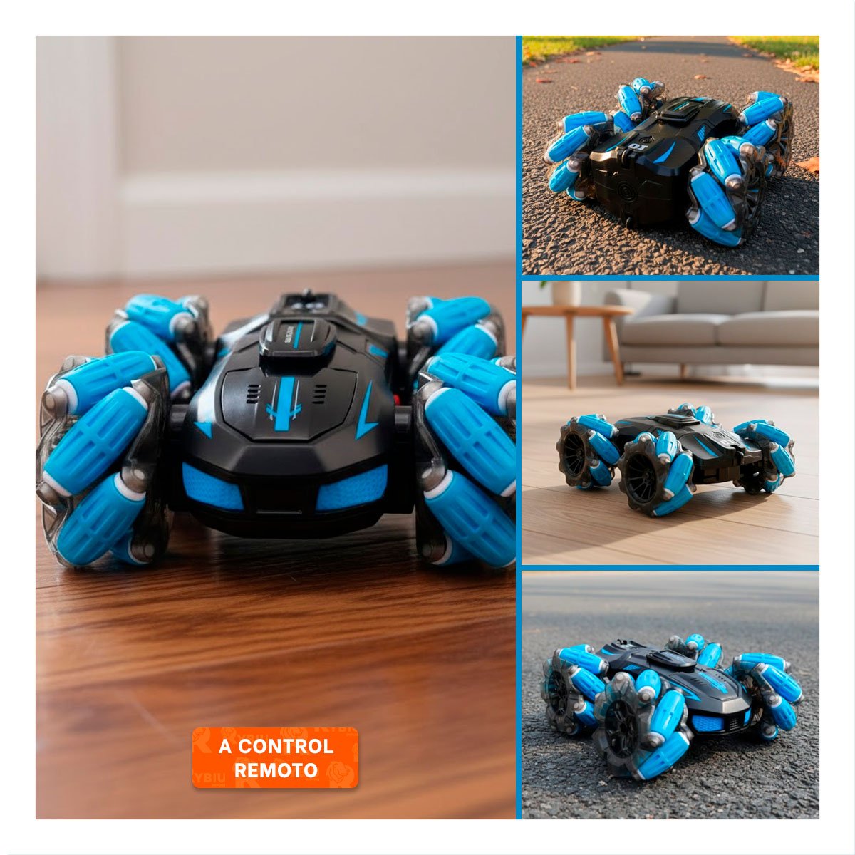 JUGUETE CON CONTROL REMOTO Y GIROS ACROBATICOS PARA ESPACIOS INTERIORES Y+LIGAS REGALO - 5