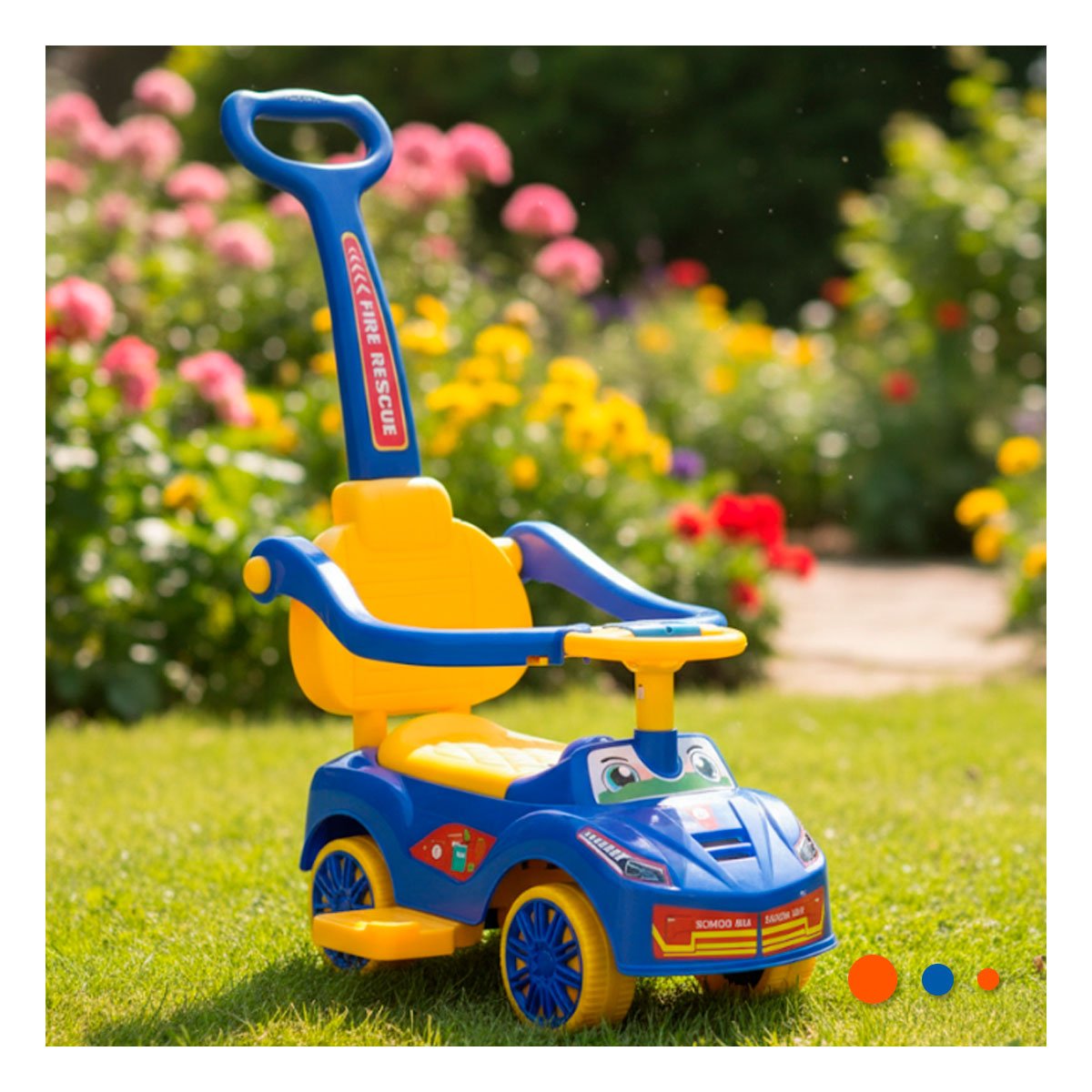 PACK2 VEHICULO DE ARRASTRE PARA USO INTERIOR Y EXTERIOR INFANTIL - 2