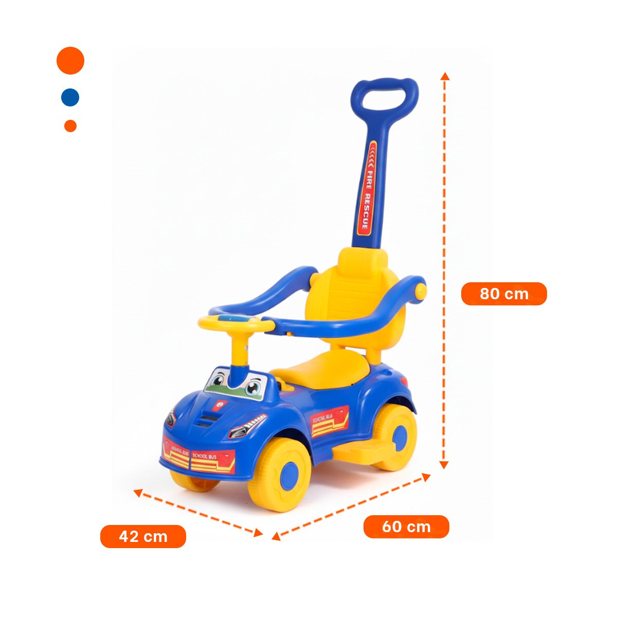 PACK2 VEHICULO DE ARRASTRE PARA USO INTERIOR Y EXTERIOR INFANTIL - 4