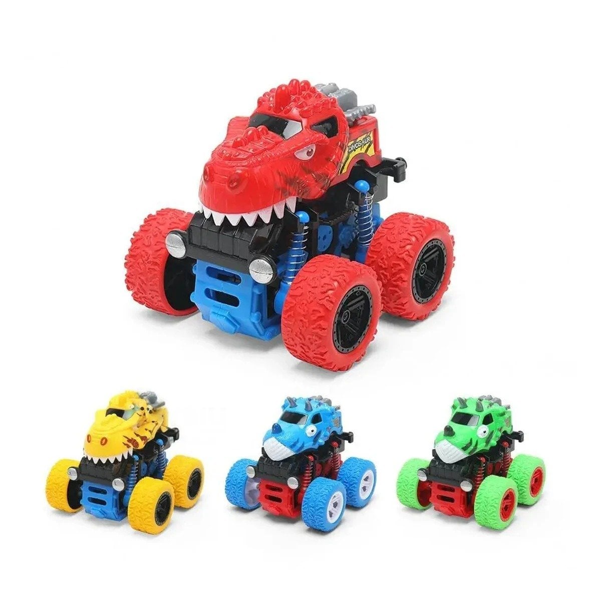 PACK4 CAMIONETA DE ACCION MONSTER TRUCK EN CAJA RESISTENTE PARA JUEGO EN CASA Y+PAPEL REGALO - 3