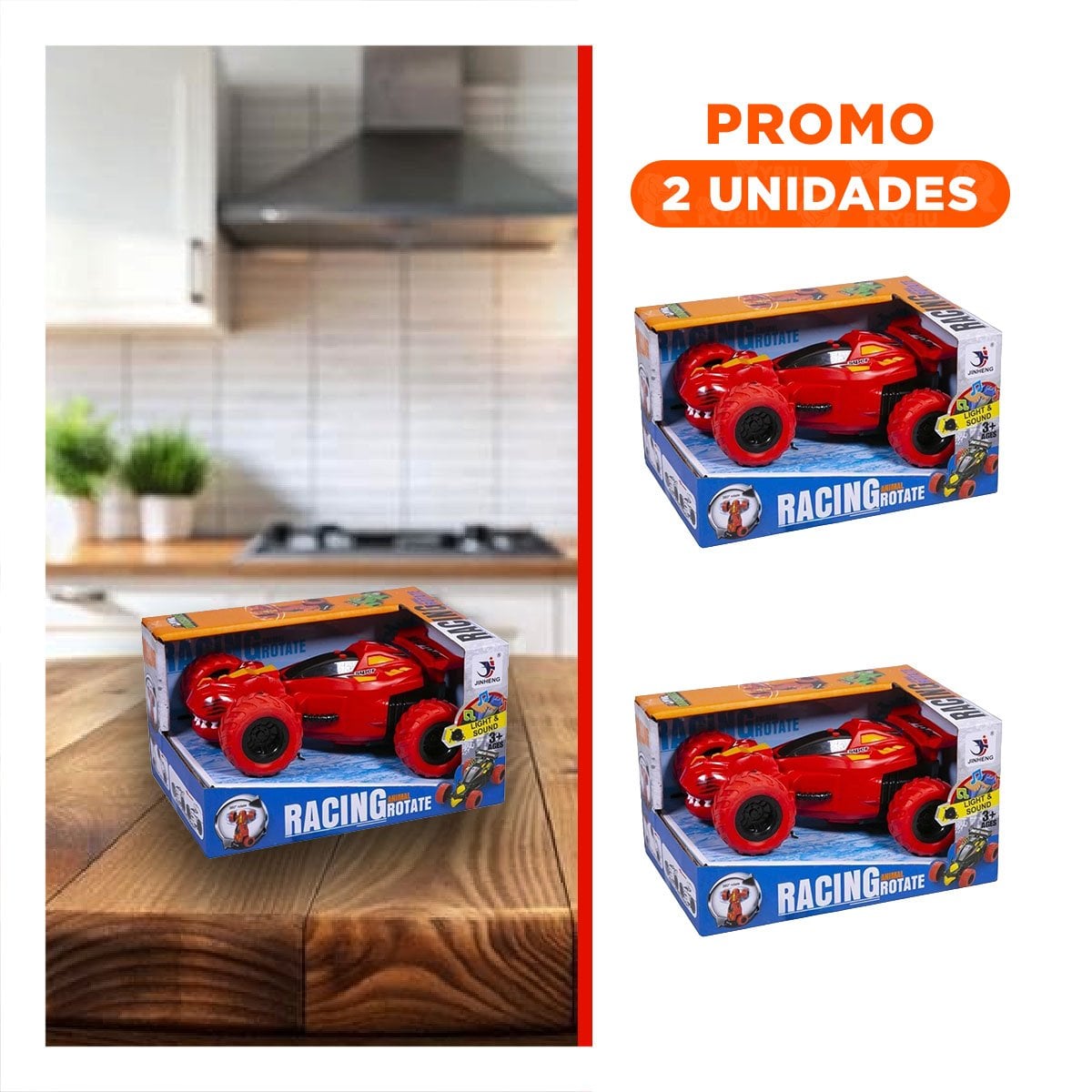PACK2 OPCION ACROBATICO LED ROJO CON DISENO MODERNO Y ACCION - 1