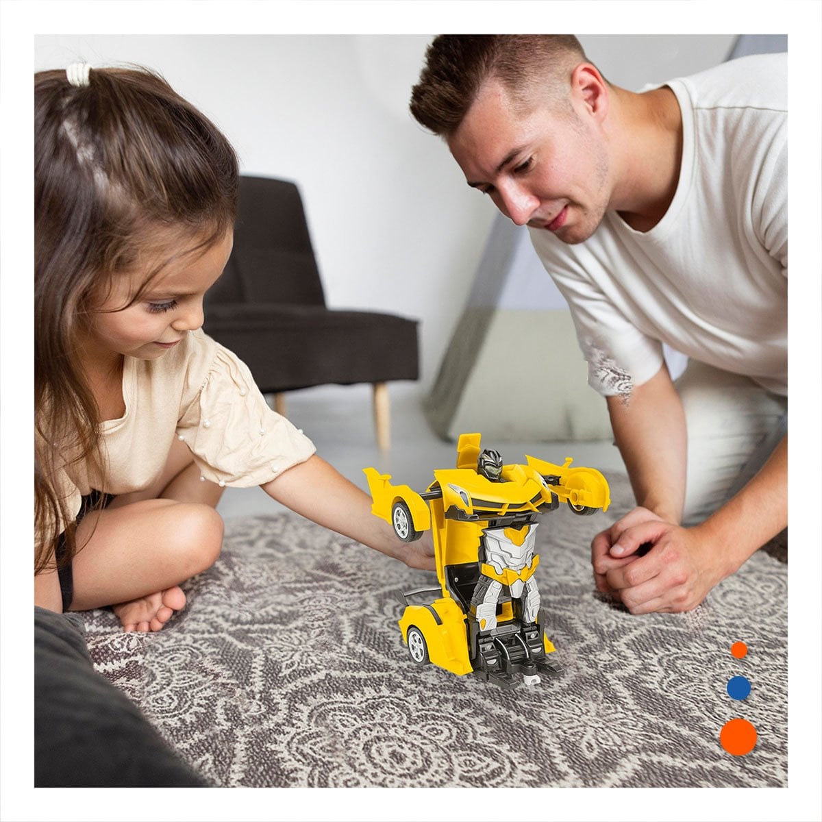JUGUETE ROBOT MOVIL CON CONTROL PARA JUEGO DINAMICO EN CASA - 2