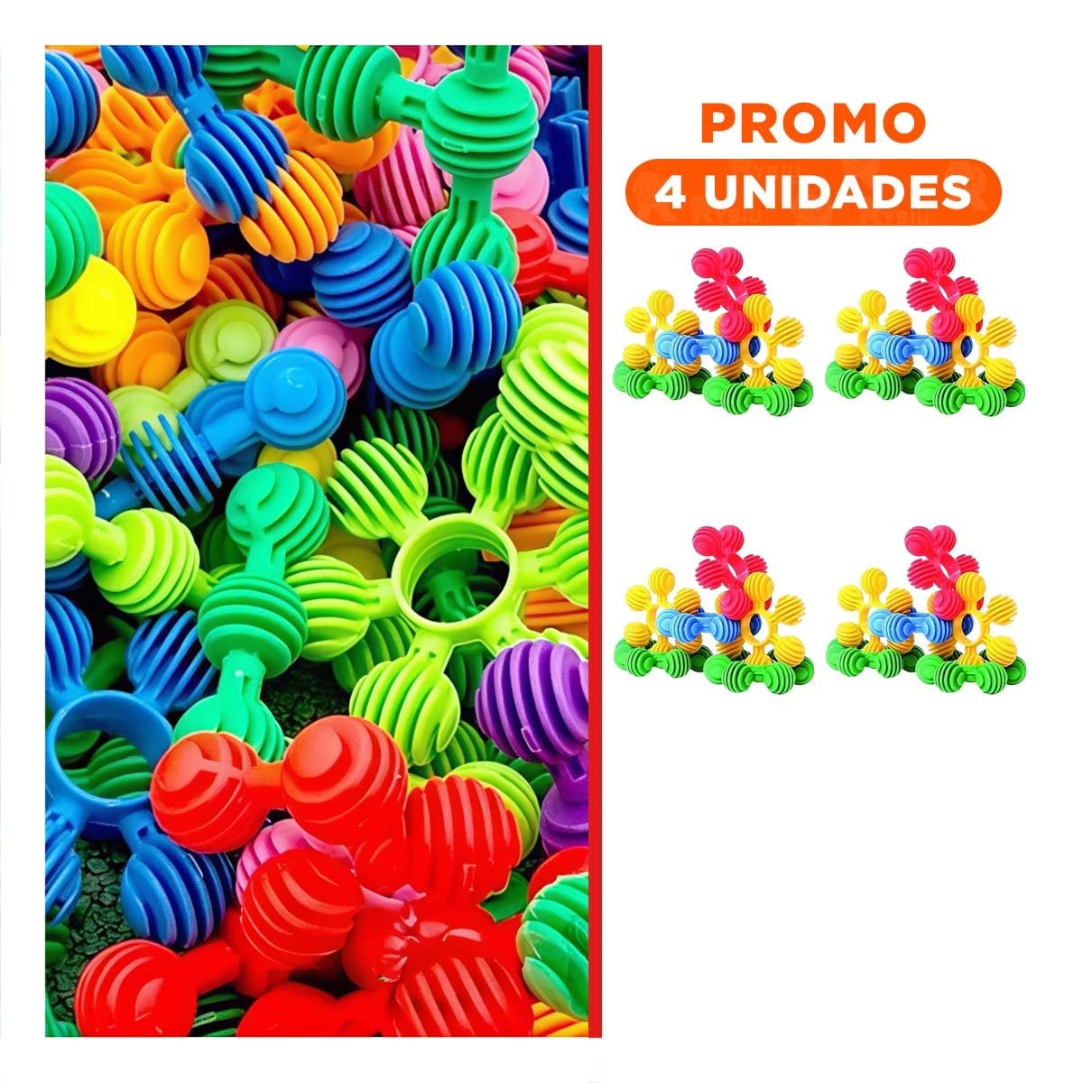 PACK4 KIT DIDACTICO DE ATOMOS PARA REPRESENTACION CIENTIFICA Y+REGALO ...