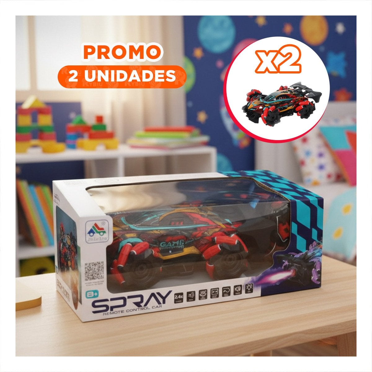 PACK2 DISPOSITIVO ACROBATICO CON GUANTES DE CONTROL PARA JUEGO EN CASA EN ROJO Y+REGALO STICKER - 1
