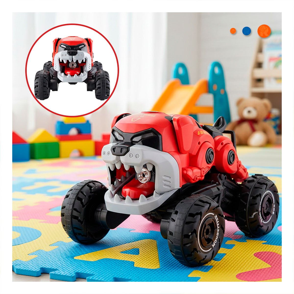 AUTO ROBOT PERRO CON CONTROL REMOTO PARA DIVERSION INTERACTIVA EN CASA Y+REGALO STICKER - 5