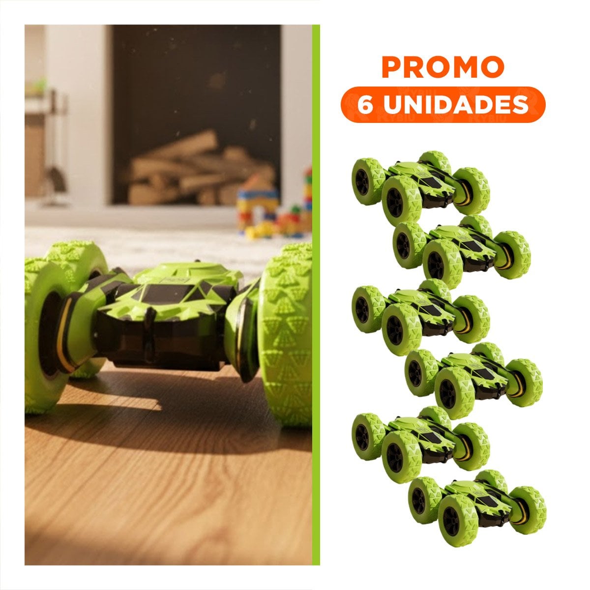 PACK6 JUGUETE ACROBATICO CON CONTROL REMOTO PARA JUEGOS DE MOVIMIENTO - 1