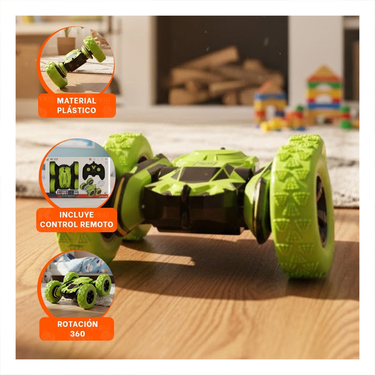PACK6 JUGUETE ACROBATICO CON CONTROL REMOTO PARA JUEGOS DE MOVIMIENTO - 5